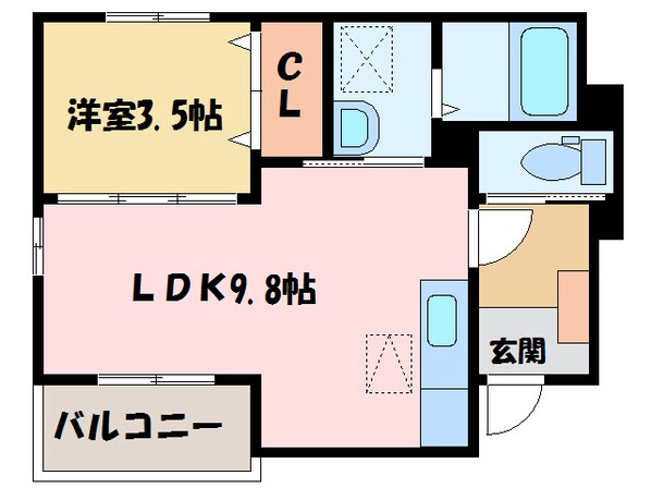 リヴェールⅣの物件間取画像